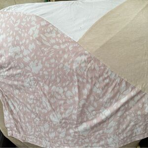 Pink and White Patterned Blanket